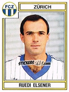 Figurina Eruedi Elsener - Football Switzerland 1983-1984 n. 296 - Panini