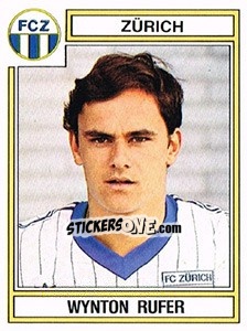 Sticker Wynton Rufer - Football Switzerland 1983-1984 n. 297 - Panini
