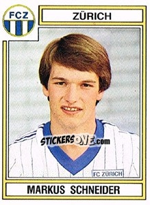 Figurina Markus Schneider - Football Switzerland 1983-1984 n. 299 - Panini