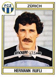 Sticker Hermann Rufli - Football Switzerland 1983-1984 n. 300 - Panini
