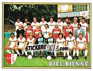 Figurina Mannschaft Biel-Bienne - Football Switzerland 1983-1984 - Panini