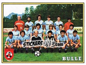 Sticker Mannschaft Bulle - Football Switzerland 1983-1984 - Panini