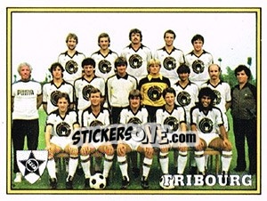 Cromo Mannschaft Fribourg - Football Switzerland 1983-1984 - Panini