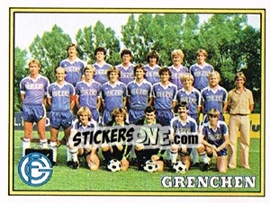Cromo Mannschaft Grenchen - Football Switzerland 1983-1984 - Panini