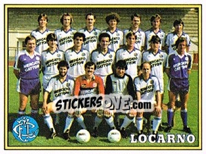 Cromo Mannschaft Locarno - Football Switzerland 1983-1984 - Panini
