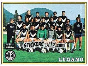 Figurina Mannschaft Lugano - Football Switzerland 1983-1984 - Panini