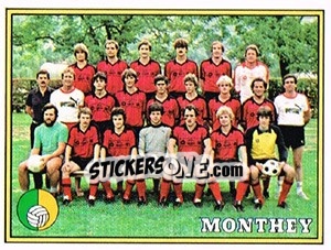 Figurina Mannschaft Monthey - Football Switzerland 1983-1984 n. 312 - Panini