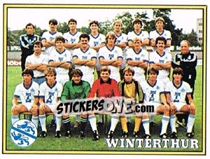 Sticker Mannschaft Winterthur - Football Switzerland 1983-1984 n. 315 - Panini