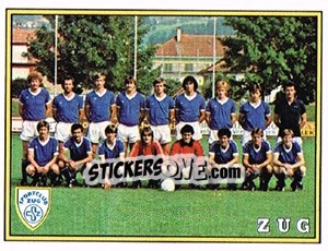 Figurina Mannschaft Zug - Football Switzerland 1983-1984 n. 316 - Panini