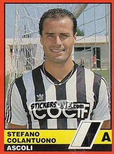 Figurina Stefano Colantuono - Calciatori d'Italia 1989-1990 - Vallardi