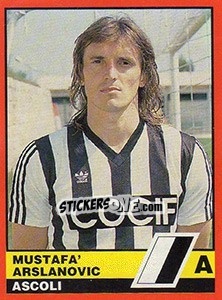 Cromo Mustafa Arslanovic - Calciatori d'Italia 1989-1990 - Vallardi