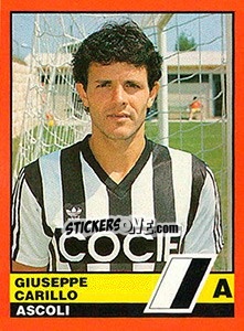 Cromo Giuseppe Carillo - Calciatori d'Italia 1989-1990 - Vallardi