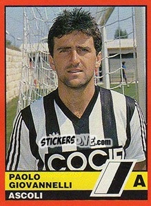 Cromo Paolo Giovannelli - Calciatori d'Italia 1989-1990 - Vallardi