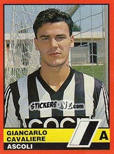 Sticker Carlo Cavaliere - Calciatori d'Italia 1989-1990 - Vallardi