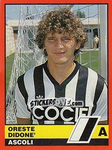 Sticker Oreste Didone' - Calciatori d'Italia 1989-1990 - Vallardi