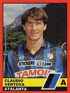 Sticker Claudio Vertova - Calciatori d'Italia 1989-1990 n. 27 - Vallardi