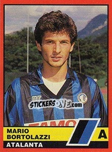 Sticker Mario Bortolazzi - Calciatori d'Italia 1989-1990 - Vallardi