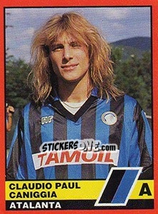 Sticker Claudio Paul Caniggia - Calciatori d'Italia 1989-1990 - Vallardi