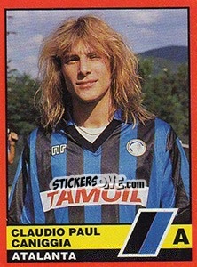 Sticker Claudio Paul Caniggia - Calciatori d'Italia 1989-1990 n. 36 - Vallardi