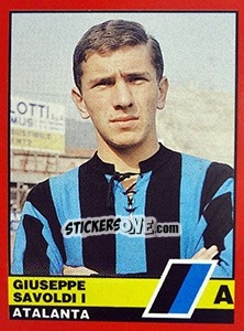 Cromo Giuseppe Savoldi - Calciatori d'Italia 1989-1990 - Vallardi