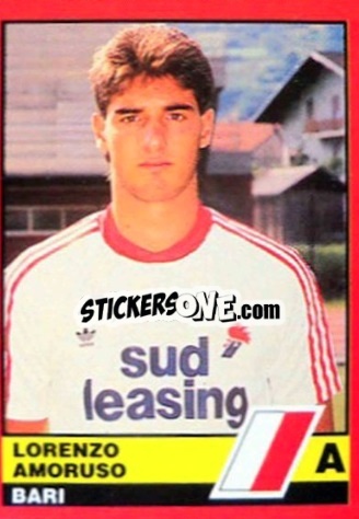 Sticker Lorenzo Amoruso - Calciatori d'Italia 1989-1990 n. 50 - Vallardi