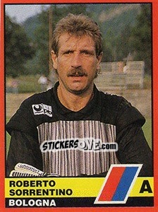 Cromo Roberto Sorrentino - Calciatori d'Italia 1989-1990 - Vallardi