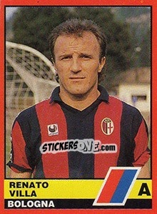 Sticker Renato Villa - Calciatori d'Italia 1989-1990 - Vallardi