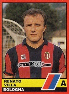 Sticker Renato Villa - Calciatori d'Italia 1989-1990 n. 66 - Vallardi