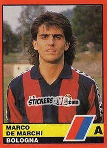 Figurina Marco De Marchi - Calciatori d'Italia 1989-1990 - Vallardi