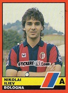 Sticker Nikolai Iliev - Calciatori d'Italia 1989-1990 - Vallardi