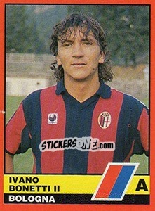 Cromo Ivano Bonetti - Calciatori d'Italia 1989-1990 - Vallardi