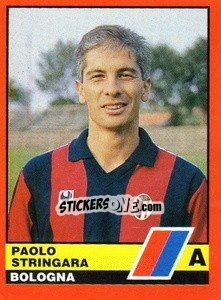Cromo Paolo Stringara - Calciatori d'Italia 1989-1990 - Vallardi