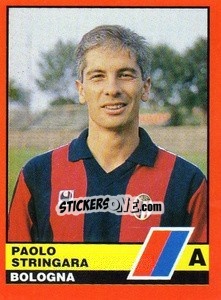 Sticker Paolo Stringara - Calciatori d'Italia 1989-1990 n. 73 - Vallardi