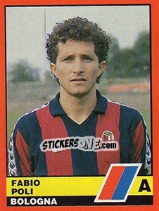 Sticker Fabio Poli - Calciatori d'Italia 1989-1990 n. 76 - Vallardi