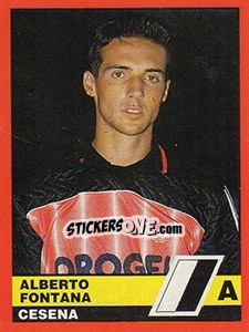 Sticker Alberto Fontana - Calciatori d'Italia 1989-1990 - Vallardi