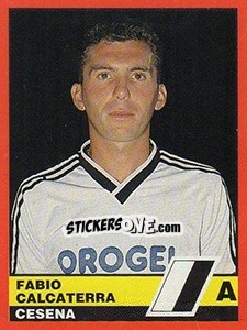 Sticker Fabio Calcaterra - Calciatori d'Italia 1989-1990 - Vallardi