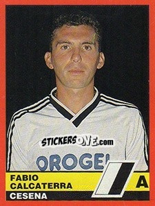 Sticker Fabio Calcaterra - Calciatori d'Italia 1989-1990 n. 85 - Vallardi