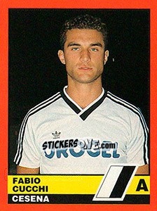 Sticker Fabio Cucchi - Calciatori d'Italia 1989-1990 n. 89 - Vallardi