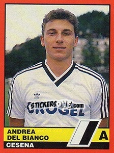 Sticker Andrea Del Bianco - Calciatori d'Italia 1989-1990 - Vallardi