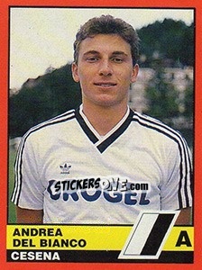 Sticker Andrea Del Bianco - Calciatori d'Italia 1989-1990 n. 92 - Vallardi