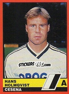 Cromo Hans Holmqvist - Calciatori d'Italia 1989-1990 - Vallardi