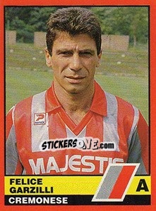 Figurina Felice Garzilli - Calciatori d'Italia 1989-1990 - Vallardi