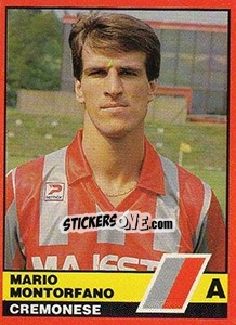 Figurina Mario Montorfano - Calciatori d'Italia 1989-1990 - Vallardi