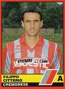Sticker Filippo Citterio - Calciatori d'Italia 1989-1990 - Vallardi
