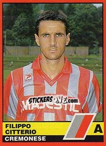 Sticker Filippo Citterio - Calciatori d'Italia 1989-1990 n. 109 - Vallardi