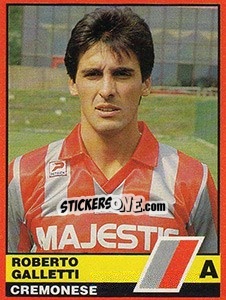 Cromo Roberto Galletti - Calciatori d'Italia 1989-1990 - Vallardi