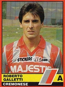 Sticker Roberto Galletti - Calciatori d'Italia 1989-1990 n. 110 - Vallardi