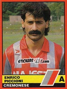 Sticker Enrico Piccioni - Calciatori d'Italia 1989-1990 n. 111 - Vallardi