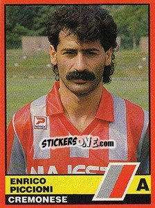 Figurina Enrico Piccioni - Calciatori d'Italia 1989-1990 - Vallardi