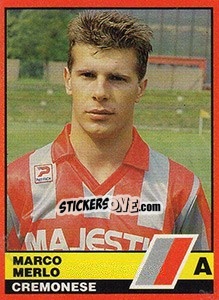 Sticker Marco Merlo - Calciatori d'Italia 1989-1990 n. 112 - Vallardi